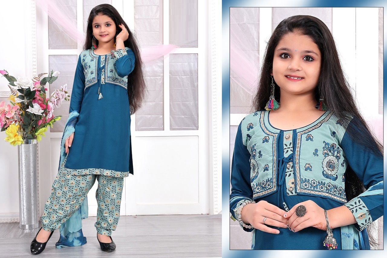 Rakhi 8015 Kids Readymade Girls Wear Catalog